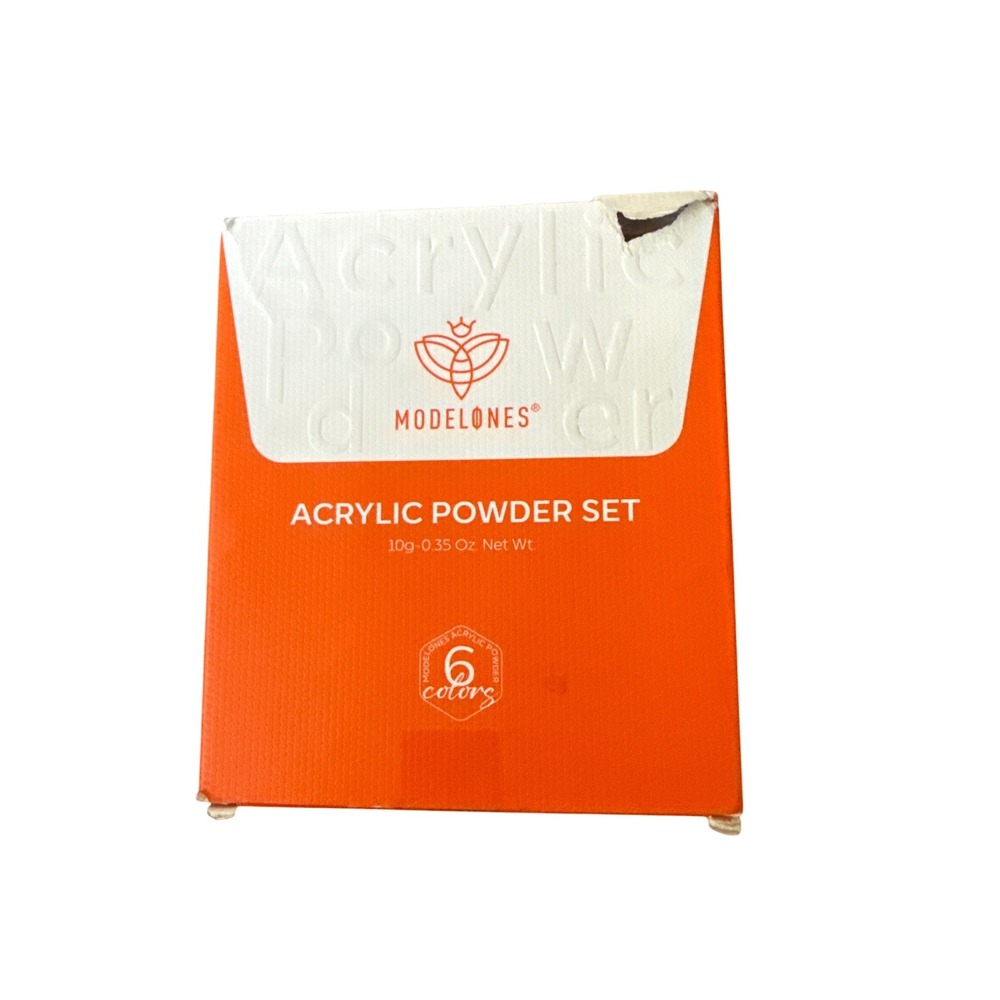 Modelones Acrylic Powder Set 6 Colors Professional Nail System 10g 0.35oz Each